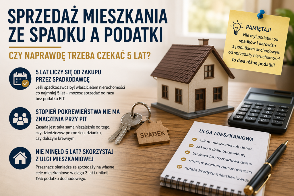 Sprzedaż mieszkania ze spadku a podatki – czy naprawdę trzeba czekać 5 lat? file 00000000ea848246a5dedef1ef19efde