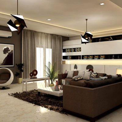 rectangular white coffee table near brown leather sofa